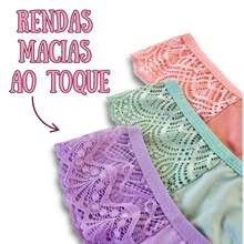 Kit Of 10 Women's Lace Panties, Sensual Thong, Sexy, Comfort, Everyday - 彩色 - 查看 5