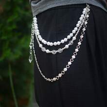 Unique Sweet Motorcycle Lecity Bag Charm Multifunctional Waist Chain Accessory, Chain