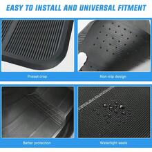 Nilight Rubber Floor Mats For Cars Trucks SUVsUniversal Trim To Fit For Most Vehicles All Weather Protection Heavy Duty Floor Liners Pack Of 4