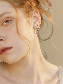 4 Pairs Hoop Earrings Set Stainless Steel Cute Gold Huggie Earrings For Women Rounded Small Hoop Earrings 10/12/15/20MM - Vàng - Xem 8