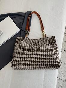 Bolso de lona con estampado de leopardo, bolso de hombro vintage, bolso de mano de moda adecuado para la escuela, el trabajo y las compras