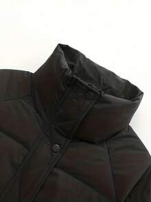 Women Winter Coats - Black - View 3