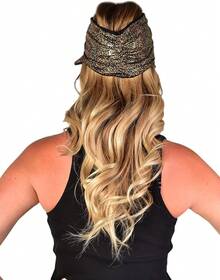 Women Beret Hats - Gold With Black - View 4