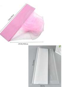 1pc-48cm*9m Organza Wedding Party Decoration, Party Decor, Holiday Decor, Staircase Sheer, Chair Back Sheer, Decorative Sheer,Christmas - Pink - View 7