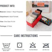 SISOSOCK 5 Pairs Fuzzy Soft Cozy Fluffy Socks Women, Casual Thick Plush Comfy Sleep Socks, Warm Winter Gifts Women - 多色-dd2 - 查看 3