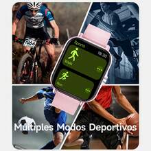 Reloj inteligente grande de 1,83 pulgadas, 2025 nuevo, unisex, diseño de doble correa, batería de 220mAh, duración de la batería de 3-5 días, pantalla a color de alta resolución y clara, colores de correa versátiles, compatible con notificaciones, respuesta de llamadas, control de música, seguimiento de actividad física con conteo de pasos y cálculo de calorías, excelente duración de la batería, gran regalo para Año Nuevo - Silicona plateada + acero - Ver 5