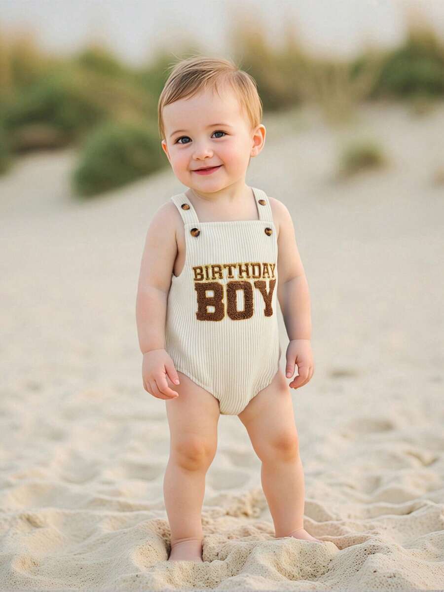 Newborn Baby Rompers - Ivory White - View 1