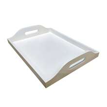 Coffee Corner Tray With Low Edge - White - View 3