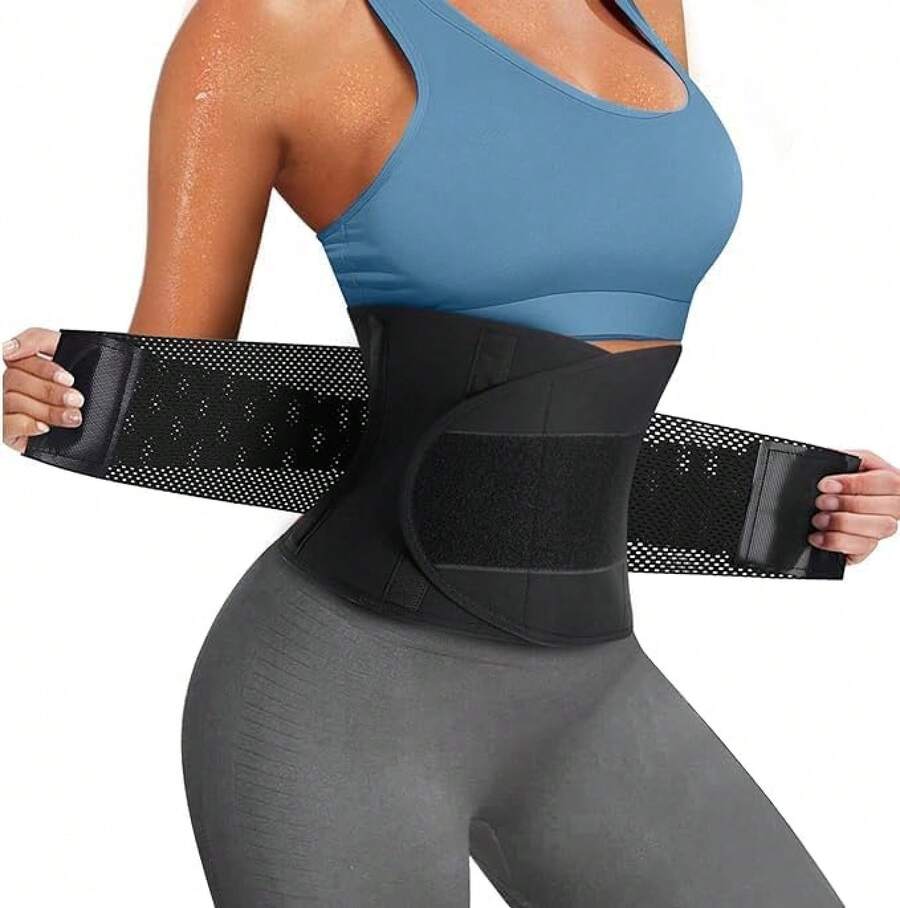 Cinturón De Entrenamiento De Cintura para Mujer, Dispositivo para Moldear La Cintura, Ejercicio De Sauna para Moldear La Cintura Y Dispositivo De Ajuste Abdominal - 2XL - Ver 1