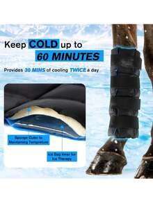 Horse Cooling Ice Boots, Cooling Equipment For Horse's Leg Joints, Ankles, Knees, Legs, Hooves, Gifts For Horse Riding Enthusiasts - Multicolor - View 1