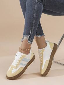 Women's Thick Sole Casual Sneakers, Lightweight Breathable Flat Shoes, New Summer Style