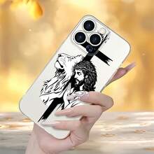 Funda para teléfono con diseño de Cristo, León, Cruz y Fe, compatible con iPhone 16, 15, 14 Pro Max, 13, 12, 11, XR y XS Plus. Fabricada en silicona TPU, ofrece protección contra golpes y caídas, además de una excelente sensación al tacto. Es el regalo ideal para familiares, amigos y seres queridos. - transparente - Ver 6
