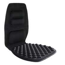 Premium Gel Cushion And Firm Back Support Seat Cushion Pad And Upper Lower Thoracic And Lumbar Pillow For Car Office Chair Pressure Sore Coccyx Pain Relief Posture Aid Bubble Gel - 黑色 - 查看 2