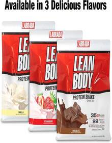Labrada Nutrition Lean Body Hi-Protein Shake, Strawberry, 247-Pound Tub Strawberry PACKAGING MAY VARY - Flavor NameH - 查看 6