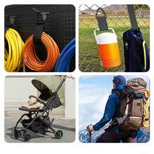 Sangles de rangement réglables robustes - Sangle multifonctionnelle réutilisable avec boucle en V pour la gestion des câbles, la maison, l'extérieur, le garage et l'utilisation dans les véhicules - Multicolore - Voir 8