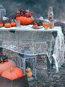 Tissu noir effrayant d'Halloween - Tissu d'Halloween effrayant, décoration d'Halloween, cadeau de Noël, d'Halloween, d'Action de grâce, de Pâques