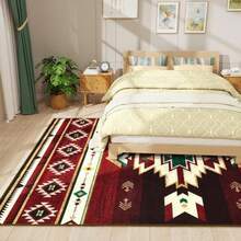 1pc Retro Boho  Geometric Pattern Area Rugs For Living Room, Floor Carpet For Bedroom, Carpets Home Decor Rugs, Homestay Hotel, Non-Slip Machine Washable Carpet, Home Decor Room Decor - Stil 4 - Visa 3