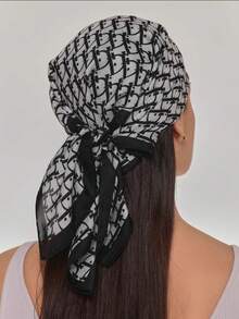 1pc Women's Large Square Satin Turban Hair Scarf, Paisley Pattern Unisex Large Decorative Turban, Novel And Exquisite Simulation Silk Texture, Suitable For Turban, Hairband, Beach Turban, Protecting The Scalp. Whether It Is Business, Office, Daily Life, Home, School, Party Or Travel, It Can Be Used All Year Round Fall Hair Accessories Women Bandannas Sport Head Scarf Work Out - Multicolor - View 5