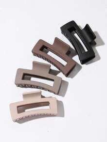 4 pezzi Fermagli per capelli quadrati opachi e classici, eleganti per raccolti, versatili, senza scivolare, accessori per capelli pratici, adatti per casual, sport, feste, uso quotidiano, regalo pratico per San Valentino, Ringraziamento, compleanni, accessori per capelli autunnali e invernali per donne, per outfit da vacanza