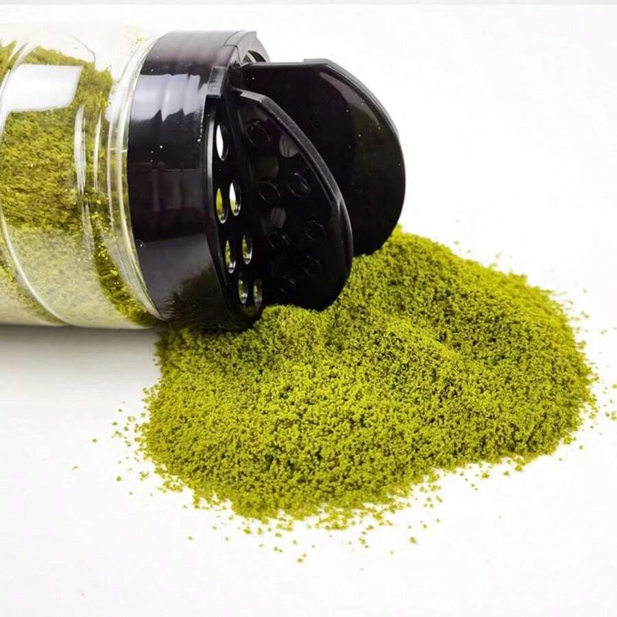 500ml/瓶仿真树粉模型草坪植物人造草粉尼龙草粉火车模型建筑微缩DIY场景制作材料