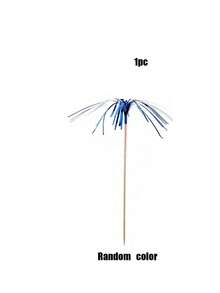 10/30/50/100pcs Colorful Cocktail Firework Shaped Drink Stirrers, Hawaiian Paper Cup Cake Decorations, Party Cake Decorations, Holiday Celebration Party Fruit Toothpicks, Cake Decorations, Make Every Celebration A Highlight, Ideal For Birthday, Wedding, Beach Theme Party, Add A Bright Color And Fun To Every Dessert, Kitchen Supplies, 1 Set - Multicolor - View 15
