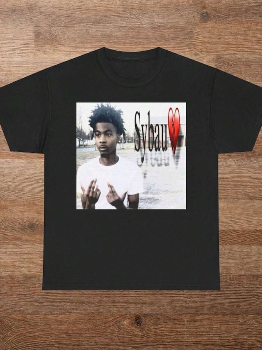 Sybau Graphic Tee, Meme Shirt, Brainrot Tee. GenZ Humor - màu đen - Xem 1