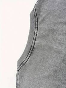 230g Water Washed, Green Printed Men's T-Shirt For Girls Opening Curtains, High-Quality Wax Printed Cotton All Season Casual T-Shirt, Perfect Gift For Streets Or Outdoors, Holiday - Màu xám đen - Xem 5