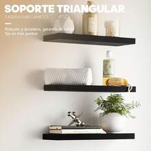 Estante Flotante  de repisasflotantesblancas.repisasblancasflotantes,Estante flotanteblanco,repisas flotantes enblanco,repisasblanco - negro*40 - Ver 4