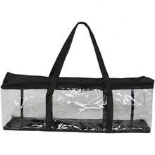 Pack Of 4 Portable CD Storage Bags Disc CD Carry Case, Clear Covers With Zipper - Default - View 5