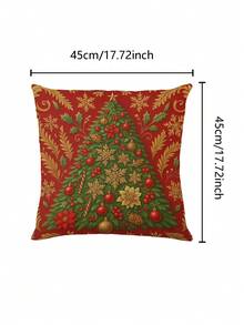 1 pièce Chemin de table sapin de Noël, Chemin de table décoratif de Noël, Chemin de table aspect lin de Noël, Chemin de table, Chemin de table, 1 pièce Chemin de table, 4 pièces Sets de table, 1 pièce Housse de coussin, 3 produits disponibles, Décoration saisonnière d'intérieur/extérieur pour fête d'hiver, Décoration de Noël pour la maison, Décoration de chambre de Noël, Fournitures de fête de Noël - Multicolore - Voir 7
