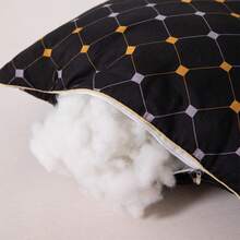 Almohada de algodón de alta calidad, súper suave, con calidad de centro comercial. Ideal para hoteles y uso doméstico, protege la columna cervical y le permite dormir plácidamente. - Negro - Ver 5