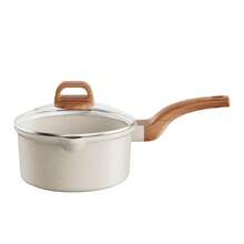 1 Juego de Batería de Cocina Antiadherente para Cocina de Inducción de Granito Blanco, Apto para Cocinas de Inducción, Incluye Sartenes, Ollas de Guiso y Ollas de Sopa con Tapa, Apto para Uso en la Cocina del Hogar - Multicolor - Ver 11