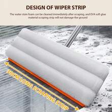 Mop And Bucket Set With Wringer For Home, 360° Flat Squeeze Mop With Long Handle And 6 Microfiber Cloths For Floor Cleaning (White, Slim Bucket And 15.7'' Aluminum Alloy Mop Head) - 白色 - 查看 7