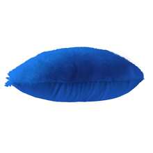 Set De 3 Cojines Rellenos Decorativos Extra Suaves De 45 Cm | Peluche Frontal Con Cierre - Azul Rey - Ver 3