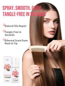 Spray Condicionador Leave-In & Desembaraçador 12 EM 1, Queratina Hidrolisada - Condicionador Profundo Anti-Frizz para Pontas Duplas e Quebra, Cabelos Secos e Danificados, Fragrância Duradoura de Flor de Camélia, Para Todos os Tipos de Cabelo