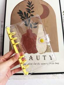 1 bìa đựng tài liệu rời hình ngôi sao trong suốt, đổi màu theo ánh sáng, kích thước A5/A6, dùng làm album ảnh DIY, đựng danh thiếp, bưu thiếp, sổ tay rời. - Nhiều màu - Xem 16