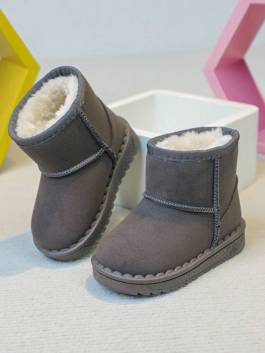 儿童踝靴，女童冬季雪地靴，软底休闲踝靴