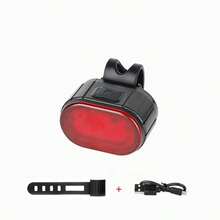 Juego de luces delanteras y traseras para bicicleta, luces LED recargables por USB a prueba de agua, adecuadas para bicicletas de montaña, accesorios para bicicleta - Multicolor - Ver 10