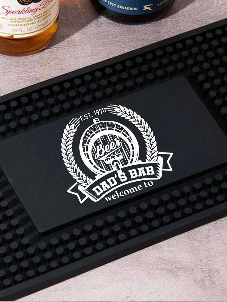 1pc Customized , Personalized Bar Mat, Coffee & Cocktail Coaster, Home Bar Accessory, Artistic Rubber Drink Coaster, Gift For Father, Boyfriend, Custom Coaster, Multi-Functional, Ornamental, Reusable, Exquisite, Stylish, High-Quality, Colorful, Modern, Custom, Personalized, Unique, Home, Garden, Office, For Anniversaries, For Valentine's Day, For Mother's Day, For Birthdays, For Father's Day, For Graduation, For Weddings, For Housewarming,Personal Items ,Forever Love, Personalized Gift - Multicolor - View 3