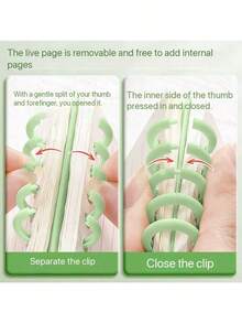 1pc Mini Cartoon Notebook Pocket Loose-Leaf Notebook Highly Attractively Detachable Simple Portable Notebook