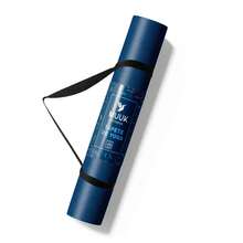 MUUK FITNESS Alfombrilla de Yoga 170 x 70 cm – Grosor 4 mm, Tapete para Yoga, Pilates, Fitness y Ejercicio, Antideslizante, Plegable y Fácil de Transportar, PVC Resistente y a Prueba de Agua, Ideal para Casa, Gimnasio, Parque o Viajes, Diseño Cómodo que Protege Articulaciones, Superficie Estable y Duradera para Relajación, Meditación y Estiramientos, Apta para Principiantes y Expertos. - Azul Marino - Ver 2