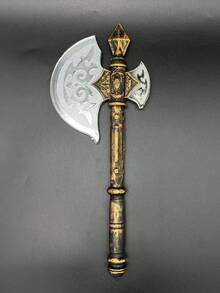1pc Plastic Toy Battle Axe, Halloween Performance Weapon Prop Plastic Knife Sword Axe,For Summer Costume - Multicolor - View 11