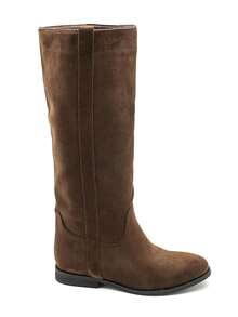 Women's Premium Customized Suede Boots - Elegant & Comfortable, Available In Multiple Colors - Camel - View 3