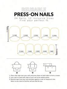 24pcs/Set Medium Square Shiny Colored French Manicure Nail Stickers, Containing Glter, Full Coverage Acrylic False Nails, Inclus 1pc Jelly Gel And 1pc Nail File, Suable For Women And S For Daily Work, Study And Garings - Nhiều màu 5 - Xem 6