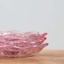 1 套优雅莲花茶杯和茶碟，精致高端茶艺莲花玻璃茶杯和茶碟，时尚茶具带杯垫，适合茶会、家庭使用 - 彩色 - 查看 5