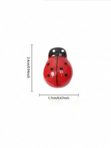 20pcs ABS Garden Ornament, Modern Ladybug Design Garden Statue For Garden