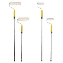 Set Paint Rollers Extension Pole Tray Brush Roller Sleeves Painting Wall Ceiling - Default - View 7