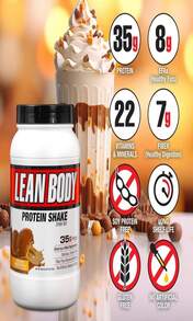 Labrada Nutrition Lean Body Hi-Protein Shake, Strawberry, 247-Pound Tub Strawberry PACKAGING MAY VARY - Flavor NameB - 查看 2