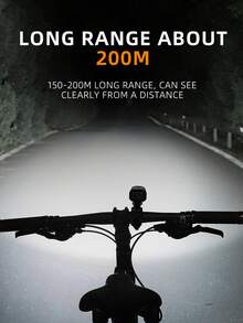 WEST BIKING Bike Lights - 400 Lumen Type-C Bike Headlights For Mountain/Road Bikes | USB-C Rechargeable LED Headlights | Waterproof Bike Headlights For Night Riding