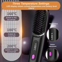 Go Brush Pro,Portable Straightener Brush - Gobrush Pro,Gobrush Pro (D) - trắng - Xem 5